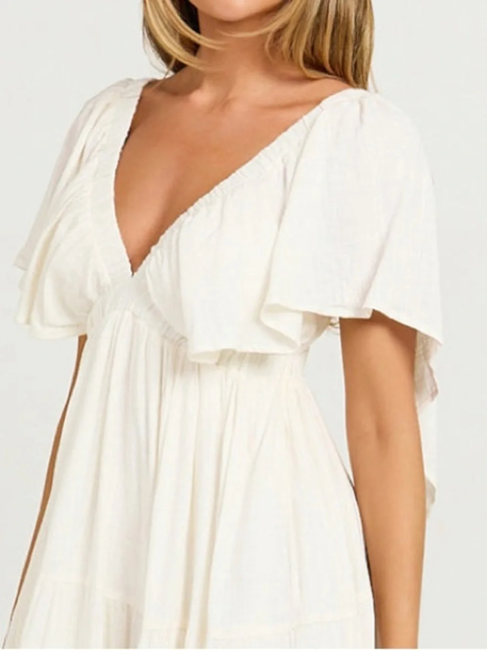 NWT REVOLVE Australia SHOWPO Lyrad empire waist textured maxi dress US 2 - Picture 4 of 12